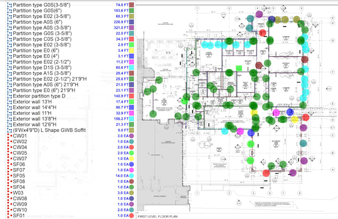 do drywall, framing, carpentry takeoffs and construction cost estimation