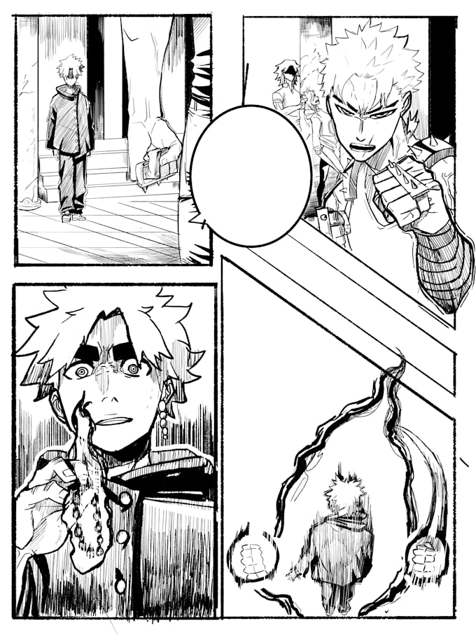 draw a manga, webcomic page