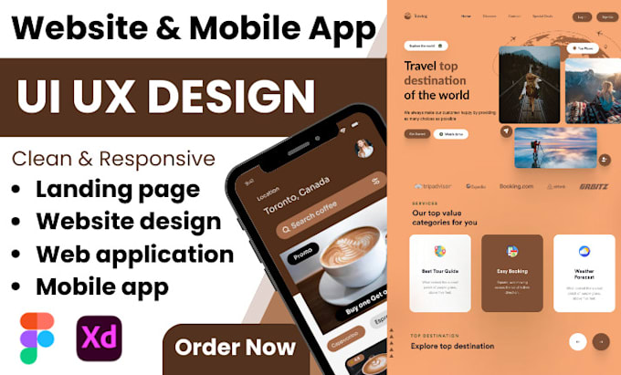Do figma website design, website ui ux, landing page, figma ui design ...