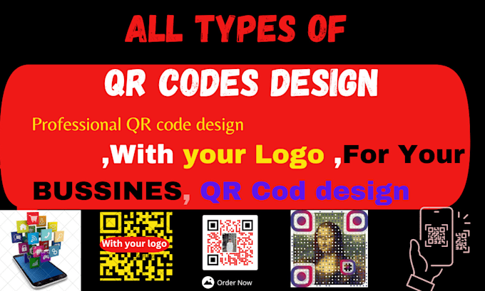 Create professional custom qrcode design with your logo by Azam430 | Fiverr