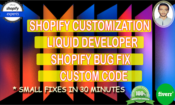 do shopify custom coding bug fix customization as shopify liquid developer