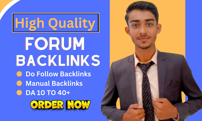 provide niche relevant forum backlinks and free guest post