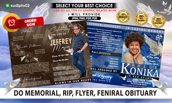 design funeral program memorial event flyer obituary