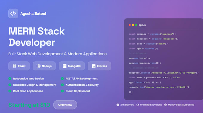 be your mern stack developer