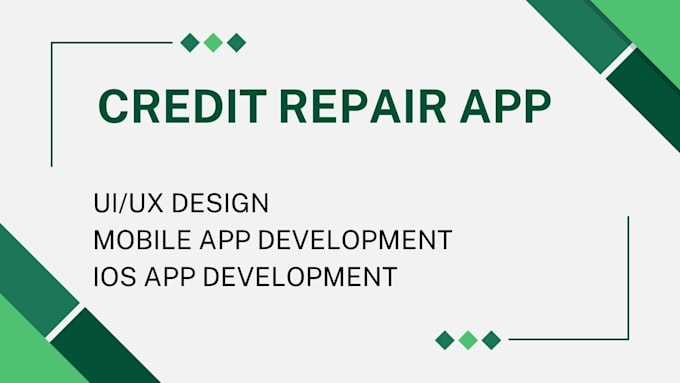 develop financial budgeting credit repair software app webapp website UI UX