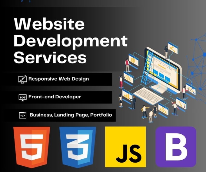Be your front end website developer using html, css and js by ...