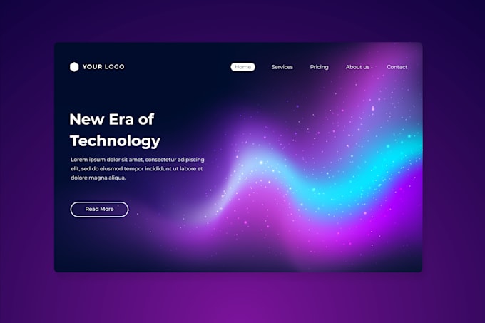 build a corporate, agency, sass landing page for your business