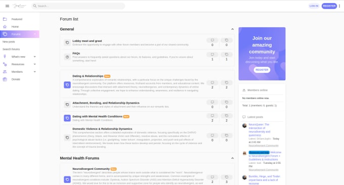 create a forum website