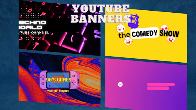 Create professional youtube banner for your channel by Cdogan99 | Fiverr