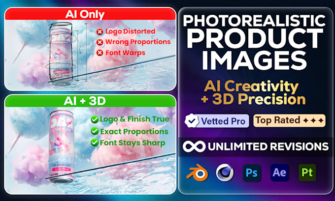 photorealistic ai product images using 3d rendering