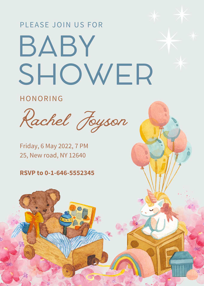 design customized invitations, cards, rsvp for celebrating events