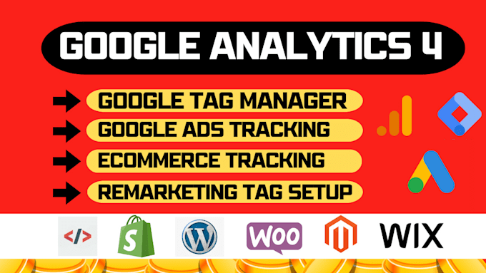 google analytics 4 expert, tag manager, gads conversion, ecommerce tracking