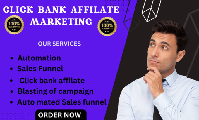I will build clickbank affiliate marketing sales funnel, affilate promotion