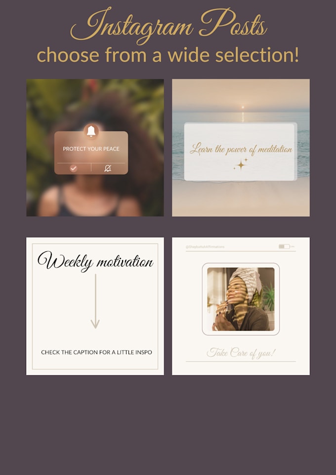 create captivating elegant ig posts and icons