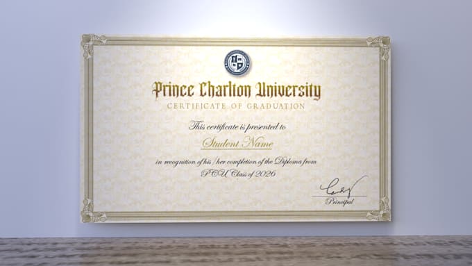 design diploma certificate, award certificate or gift certificate