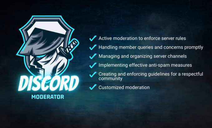 Be discord moderator in any server by Stoyan21 | Fiverr