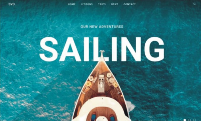 yacht website design, yacht landing page design, yacht lead capture page design