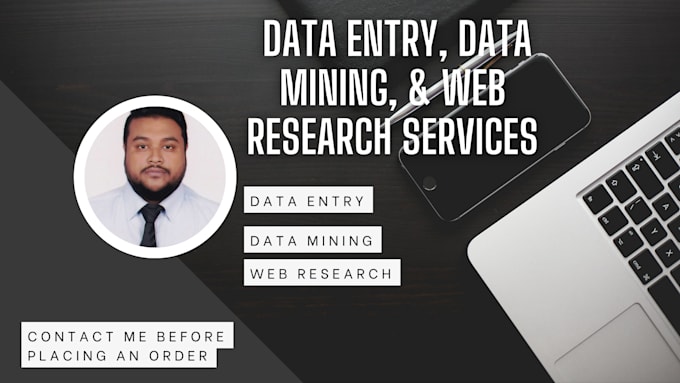 do data entry, lead generation, data scrapping
