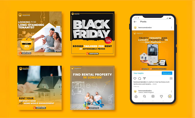 design creative social media post for business