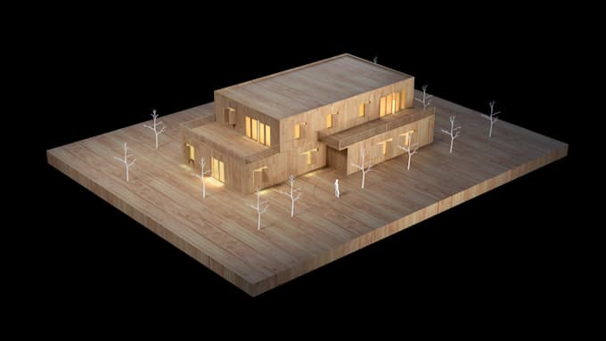 Create renders for architectural models in the material of your choice ...