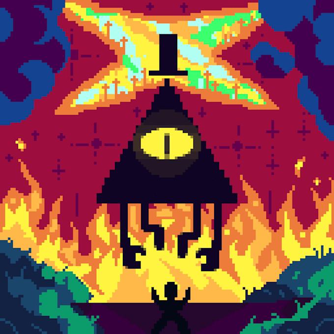 make a pixel art illustration for you