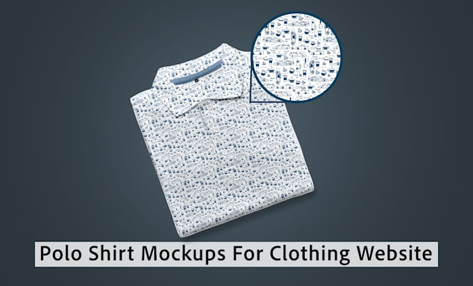 design polo shirt mockups for your clothing website