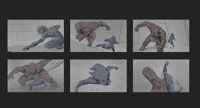 make a storyboard of your scene