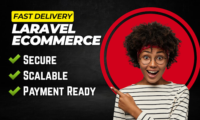 build custom laravel ecommerce website with secure admin panel payment gateway