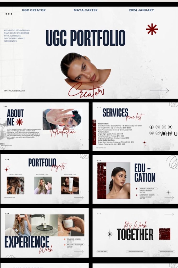 create ugc portfolio media kits for you