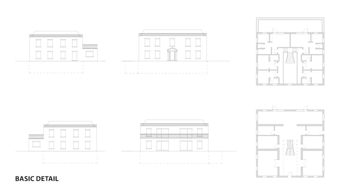 provide architectural drawings in autocad 2d