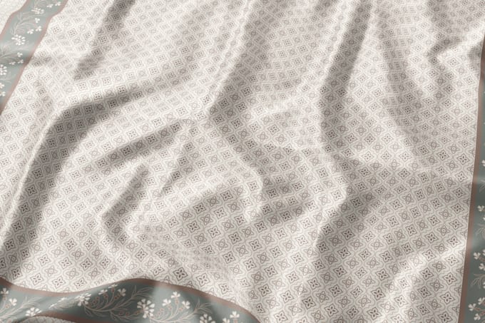 do pattern design for fabric, scarf, etc