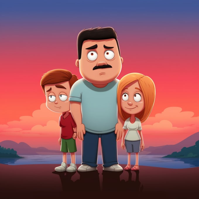 Draw you as a family guy cartoon character by Bashouw Fiverr