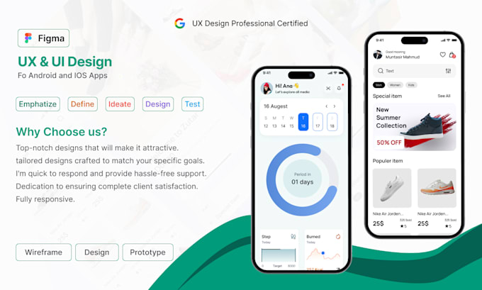 Do user centric mobile app ui ux design by Muntasirmahm324 | Fiverr