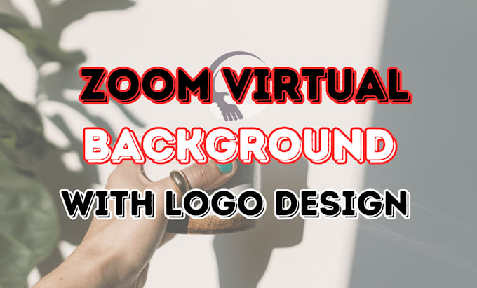 do custom google meet and zoom virtual backgrounds with logo design services