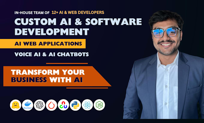 build and deploy full stack ai website, saas as ai software developer