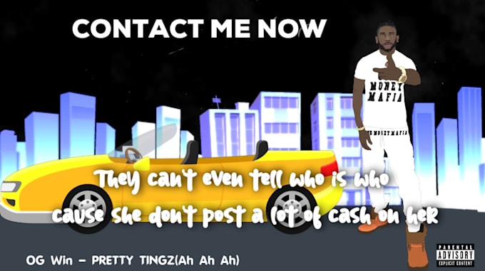 make animated lyrics music videos with characters