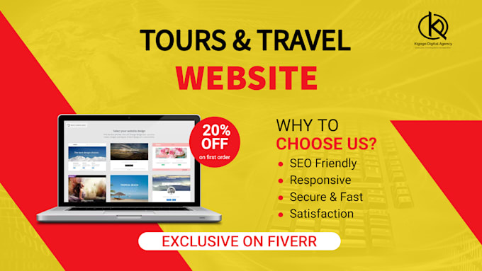 create a tours and travel website