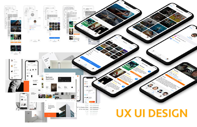 Design ux ui mobile app, wireframes, prototype by Paula_rios_ | Fiverr