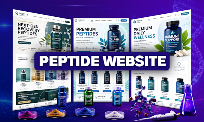 build fda compliant peptide website, research peptide store on ecommerce store