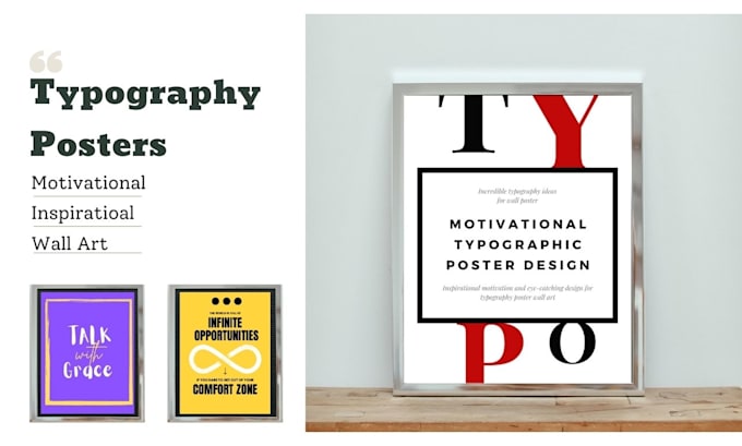 design minimalist inspirational typography posters