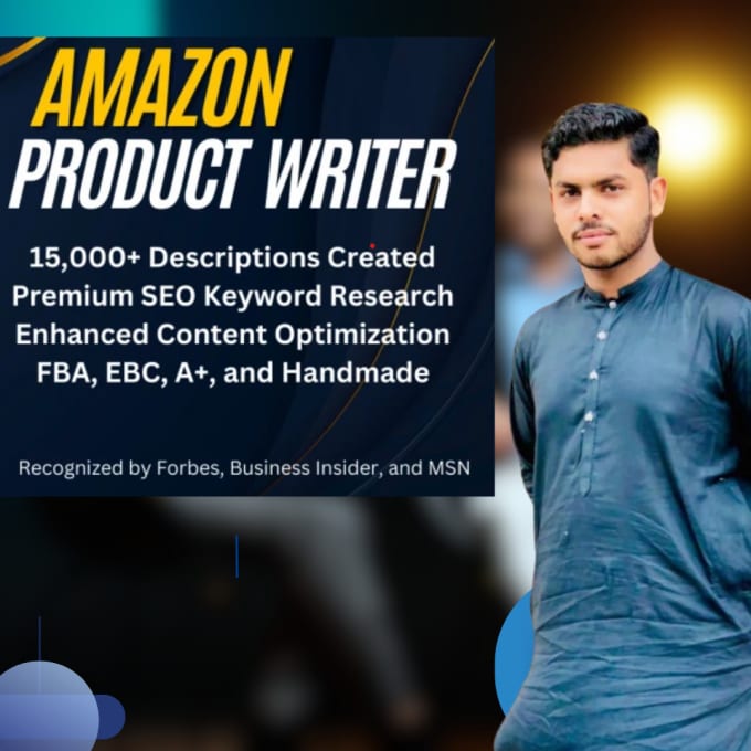 write amazon listing optimization and fba product descriptions