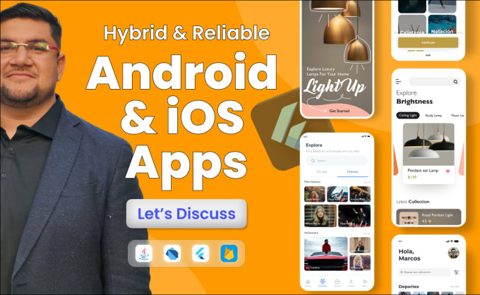 Develop ios and android apps in flutter, mobile app development by ...