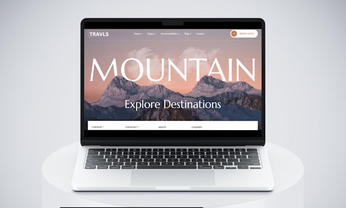 design tour and travel agency tourism website for bookings