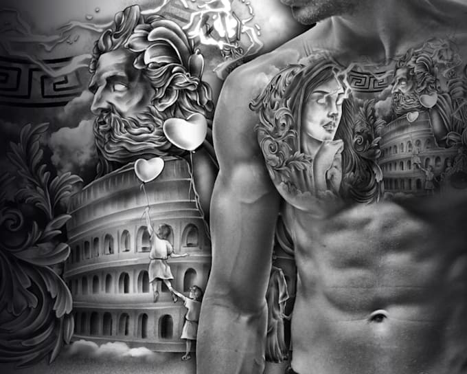 professionally design your chest tattoo