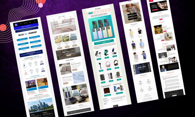 do custom HTML mailchimp, klaviyo email marketing template newsletter