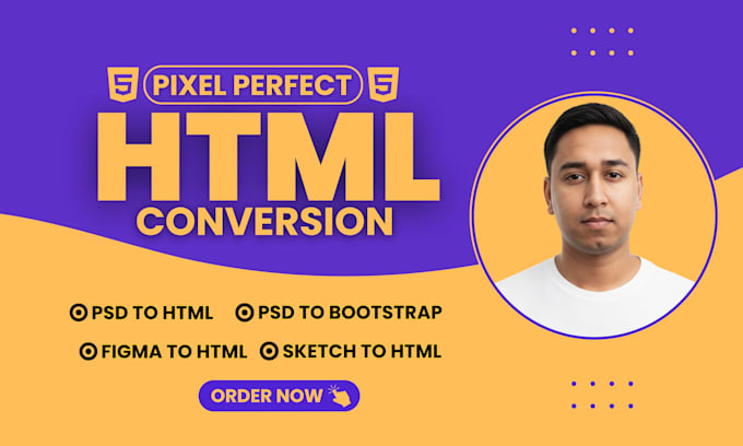 Convert psd to html, figma to html, xd to html, and responsive ...