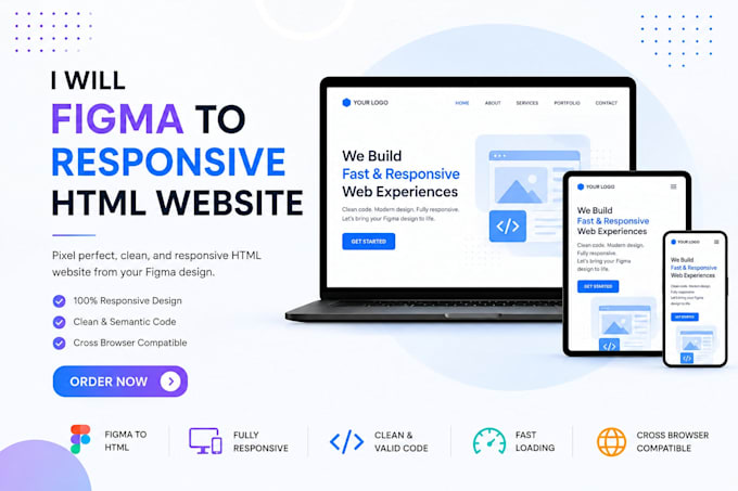 figma to responsive HTML website