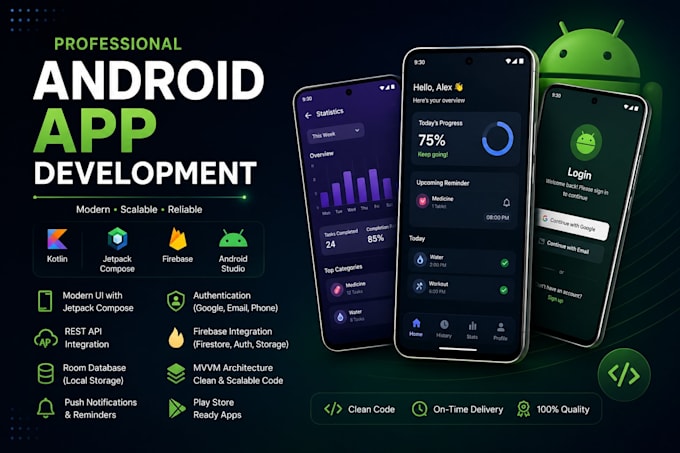 develop modern android apps as an android developer