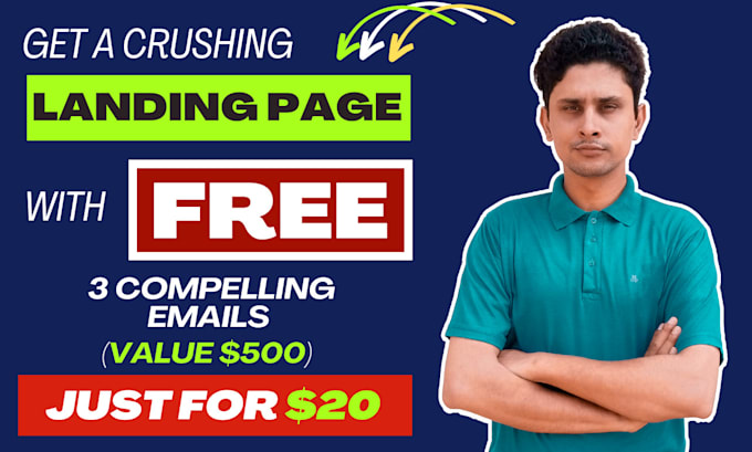 write crushing landing page copy for you