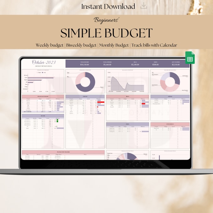 Modèle Du Planificateur de Budget Mensuel